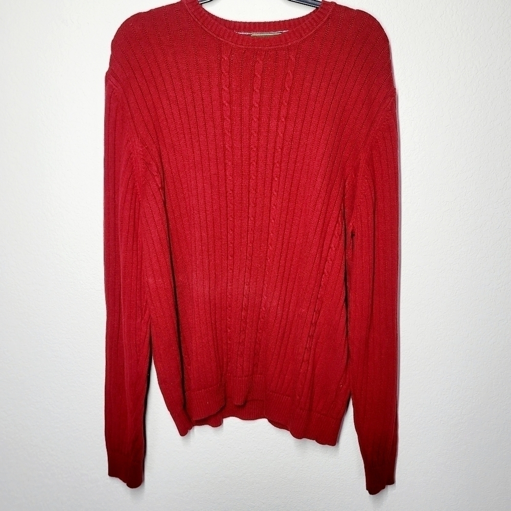 Eddie Beaur Cable Knit Cashmere Blend Sweater